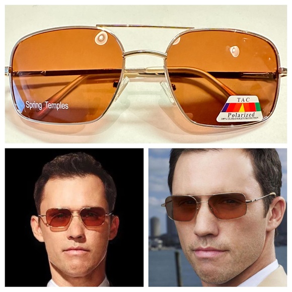 Burn Notice Shades Oliver peoples Victory 55 Michael Weston 523 Cognac Gold New - Picture 4 of 17